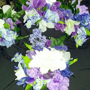 Handmade faux flower bouquets